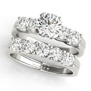 Single Row Diamond Engagement Ring