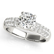 Pave Diamond Engagement Ring