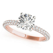 Pave Diamond Engagement Ring