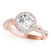 Halo Diamond Engagement Ring