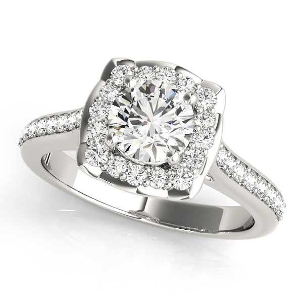 Halo Diamond Engagement Ring