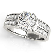 Pave Diamond Engagement Ring