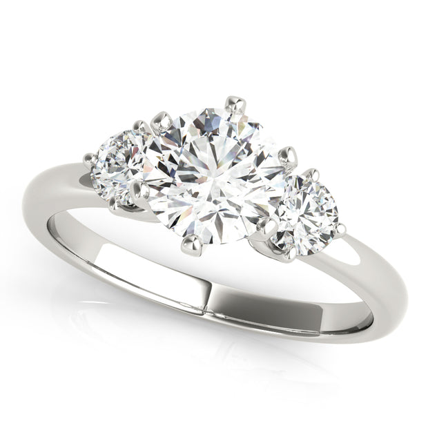 Three Stone Diamond Engagement Ring