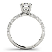 Pave Diamond Engagement Ring