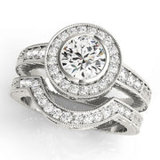 Halo Diamond Engagement Ring