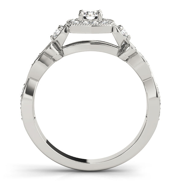 Halo Diamond Engagement Ring