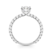 Single Row Diamond Engagement Ring