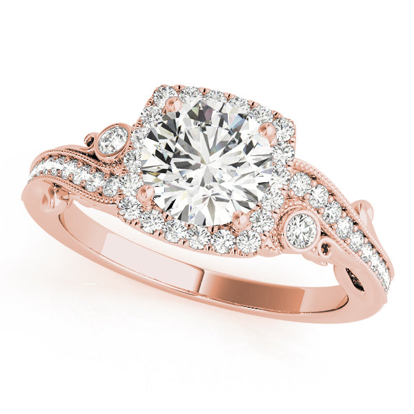 Halo Diamond Engagement Ring