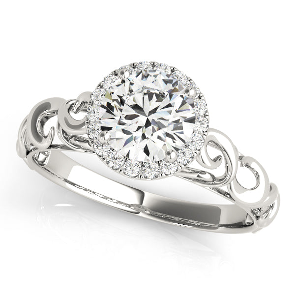 Halo Diamond Engagement Ring