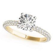 Pave Diamond Engagement Ring