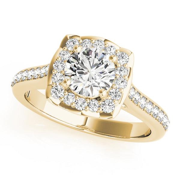 Halo Diamond Engagement Ring