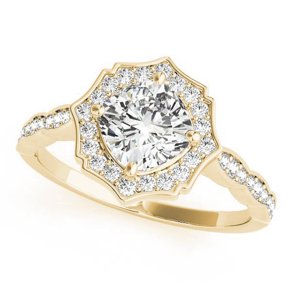 Halo Diamond Engagement Ring