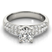 Pave Diamond Engagement Ring