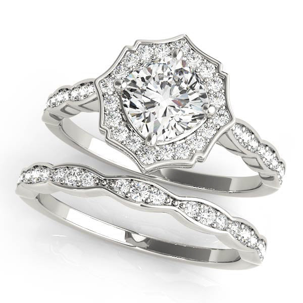 Halo Diamond Engagement Ring