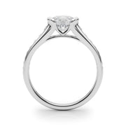 Single Row Diamond Engagement Ring