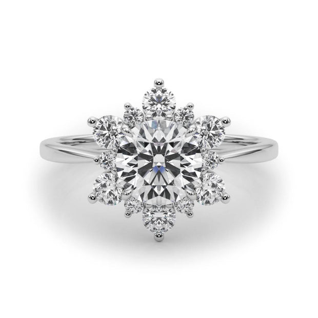 Halo Diamond Engagement Ring