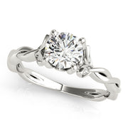 ENGAGEMENT RING WITH TWISTED SHANK