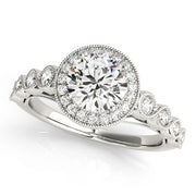 Halo Diamond Engagement Ring