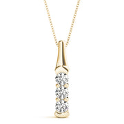 Three Stone Diamond Pendant