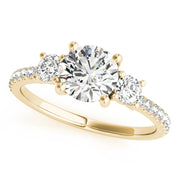 Three Stone Diamond Engagement Ring