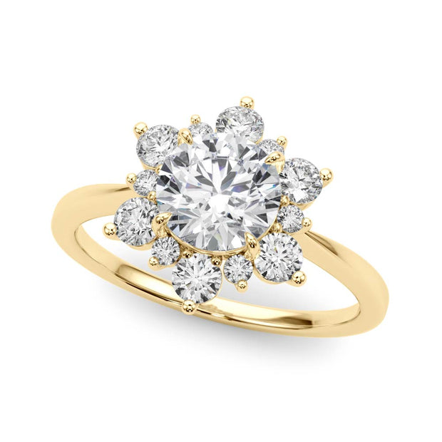 Halo Diamond Engagement Ring