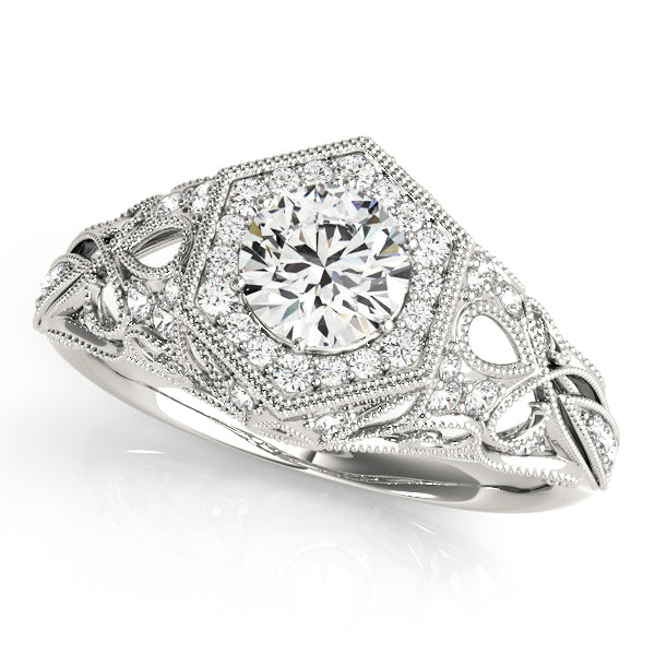 Halo Diamond Engagement Ring