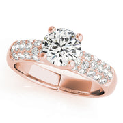 Pave Diamond Engagement Ring