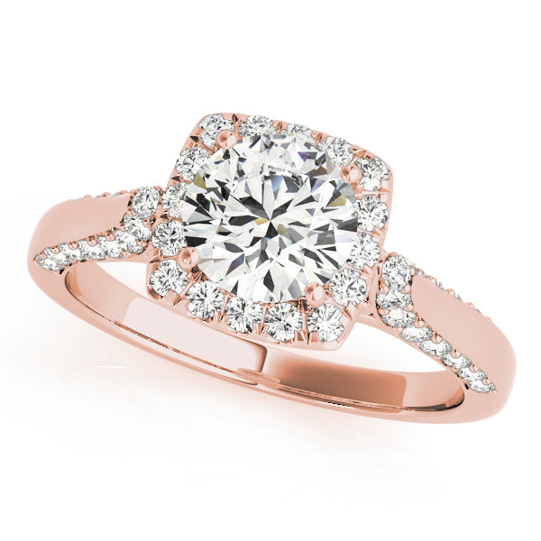 Halo Diamond Engagement Ring